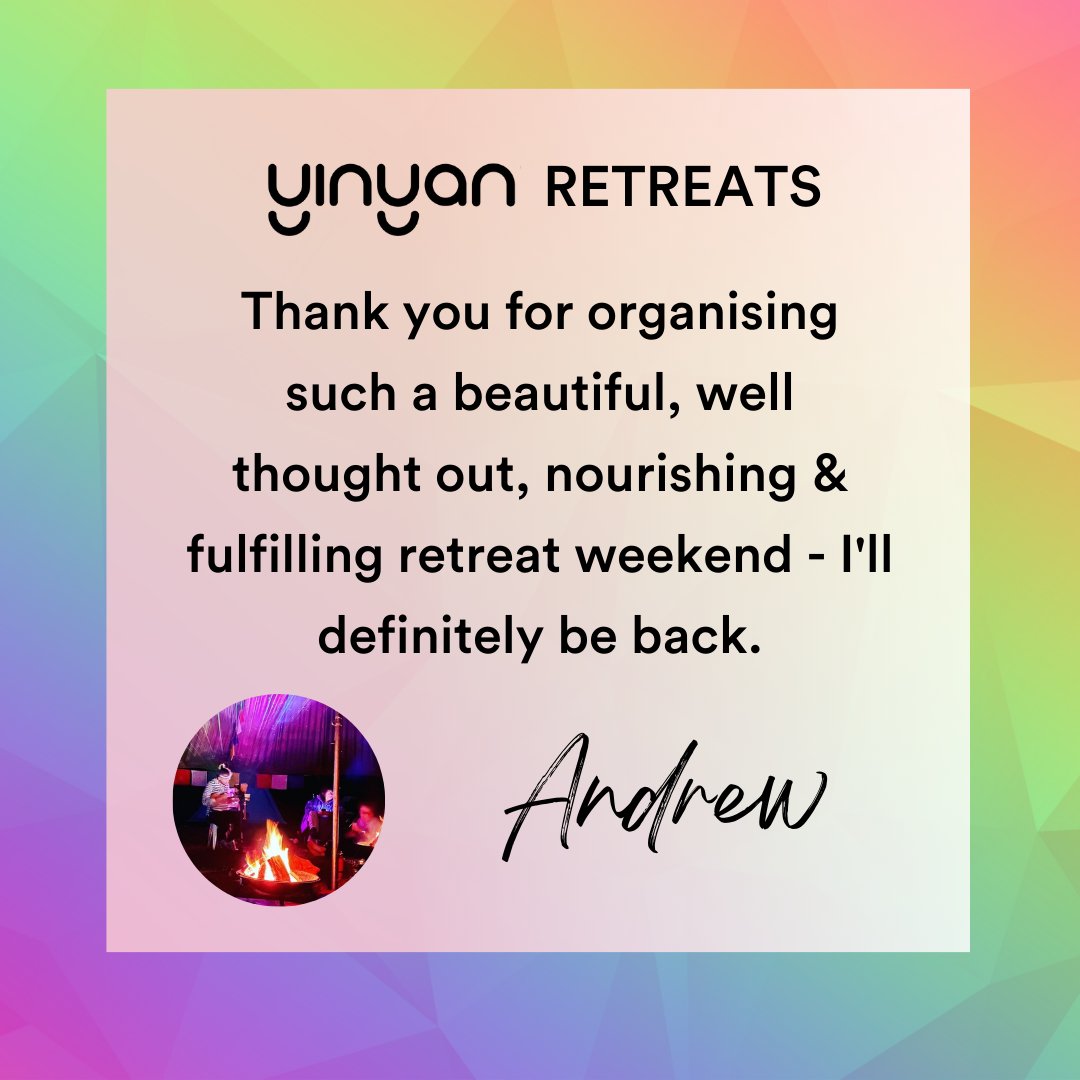 YinYanUK's tweet photo. YinYan Summer Retreats 🤩
We love seeing the impact these weekends have on people's wellbeing, happiness, mood &amp; outlook on life! 💕
But don't just take our word for it, this is what people said last summer &amp; this year is going to be even better! https://t.co/iMBUjEExPv🌲🏕️🔥✨ https://t.co/FBjVKtM8iM