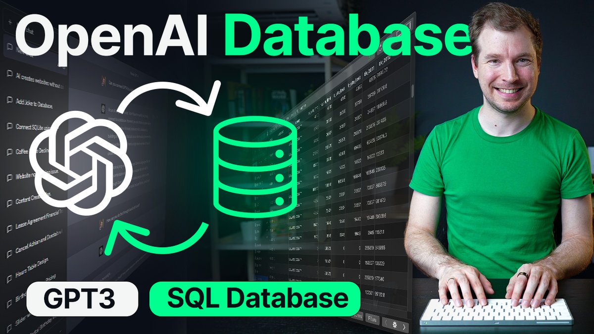 adrian_twarog's tweet photo. Using ChatGPT is fun... but...

Connecting GPT3 to your Database and having it analysis and update information is where the real fun is at! Check out how to connect OpenAI API directly to a @SingleStoreDB in my latest video (below) https://t.co/2Wbh3NGPKp