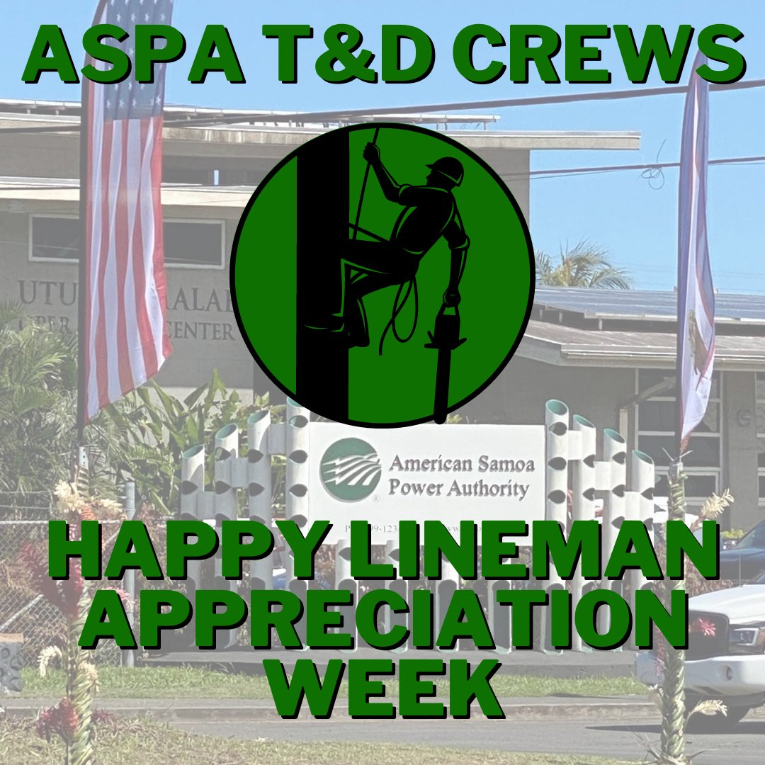 FlyingFoxBeerAS's tweet image. We'd like to salute the hardworking men &amp;amp; women of the ASPA T&amp;amp;D crews in honor of Lineman Appreciation Week! This weekend and next, we will be offering 20% discounts to any T&amp;amp;D crew member at Flying Fox!
