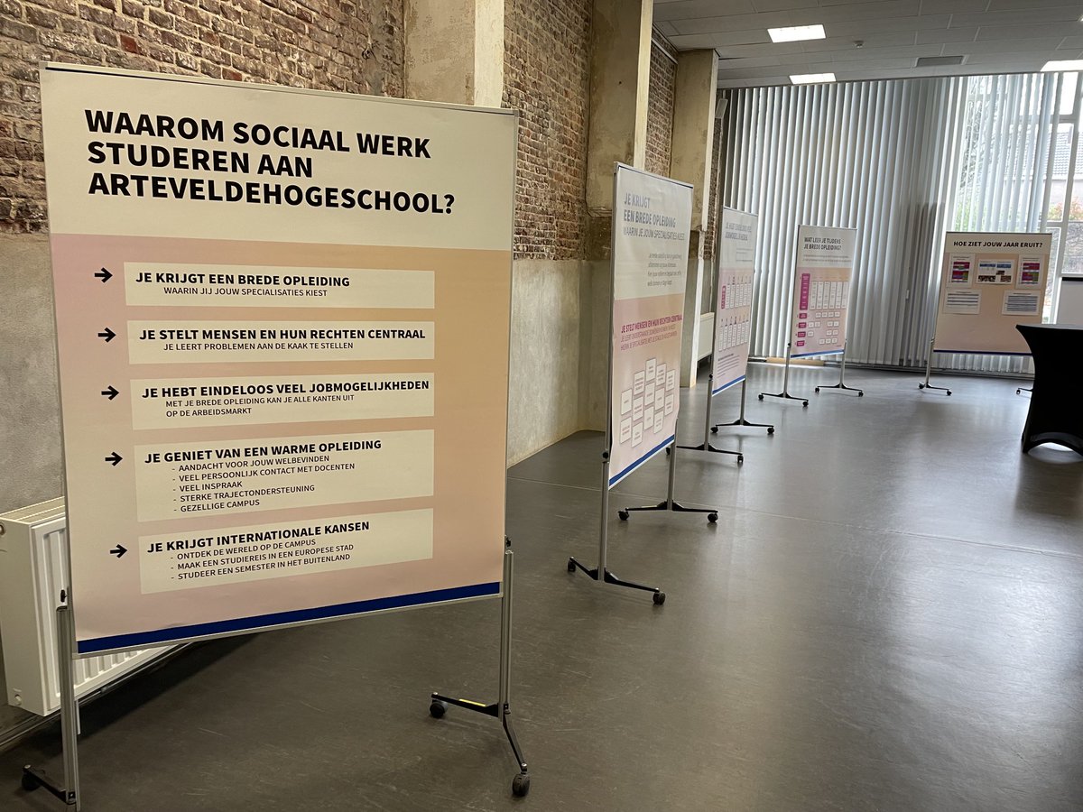 Klaar voor de infodag. Iedereen welkom ⁦<a href="/ArteveldehsGent/">Arteveldehogeschool</a>⁩