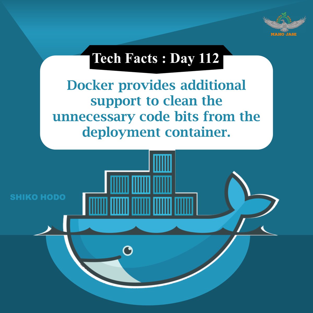mahojase's tweet photo. Tech Facts : Day 112

#docker #programming #technology #dockercontainers #dockerfile #dockerdevelopment #development #dockerprogramming #dailytechfacts #Mjit https://t.co/SWyDLkyJ1k