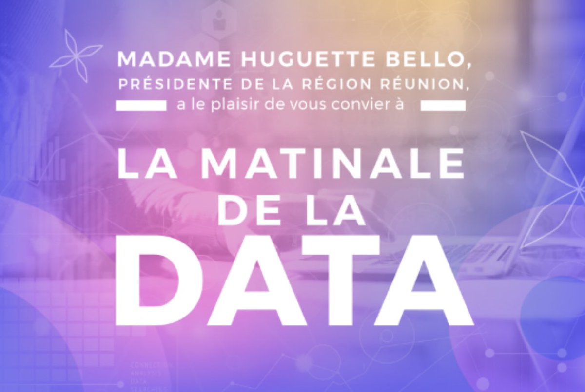 Jacques Priol (@jacquespriol) on Twitter photo C’est à la <a href="/Region_Reunion/">Région Réunion</a> le mercredi 26 avril. Une rencontre avec des acteurs publics et privés dans le cadre d’une gouvernance innovante de la data au service de l’île de la Réunion !
Merci <a href="/HuguetteBello/">Huguette Bello</a> <a href="/normane_omarjee/">Normane Omarjee</a> de votre invitation ! C’est à la <a href="/Region_Reunion/">Région Réunion</a> le mercredi 26 avril. Une rencontre avec des acteurs publics et privés dans le cadre d’une gouvernance innovante de la data au service de l’île de la Réunion !
Merci <a href="/HuguetteBello/">Huguette Bello</a> <a href="/normane_omarjee/">Normane Omarjee</a> de votre invitation !