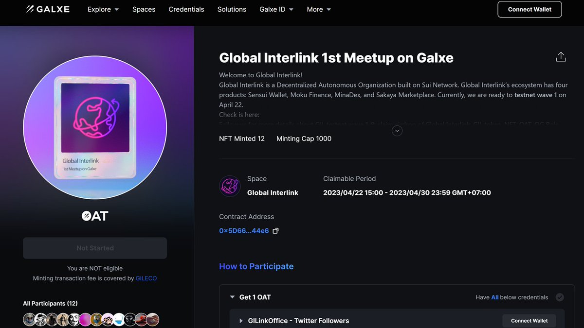GILinkOffice's tweet photo. 🚀Welcome to the 1st Meetup event of @GILinkOffice on Galxe 
⏰End: 30th April
🔥Don't miss this rare opportunity to collect $GIL tokens through Claim OAT for 1000 lucky winners
Unlock the next era of DeFi on @Suinetwork🎉
The campaign: https://t.co/l3x3dYudpz
START NOW! 
#Galxe https://t.co/v8gka0FrUg