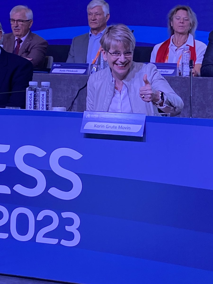 ⁦<a href="/MovinKarin/">Karin Grute Movin</a>⁩ from ⁦<a href="/SvenskFriidrott/">Svensk Friidrott</a>⁩ just elected as Vice President ⁦<a href="/EuroAthletics/">European Athletics</a>⁩