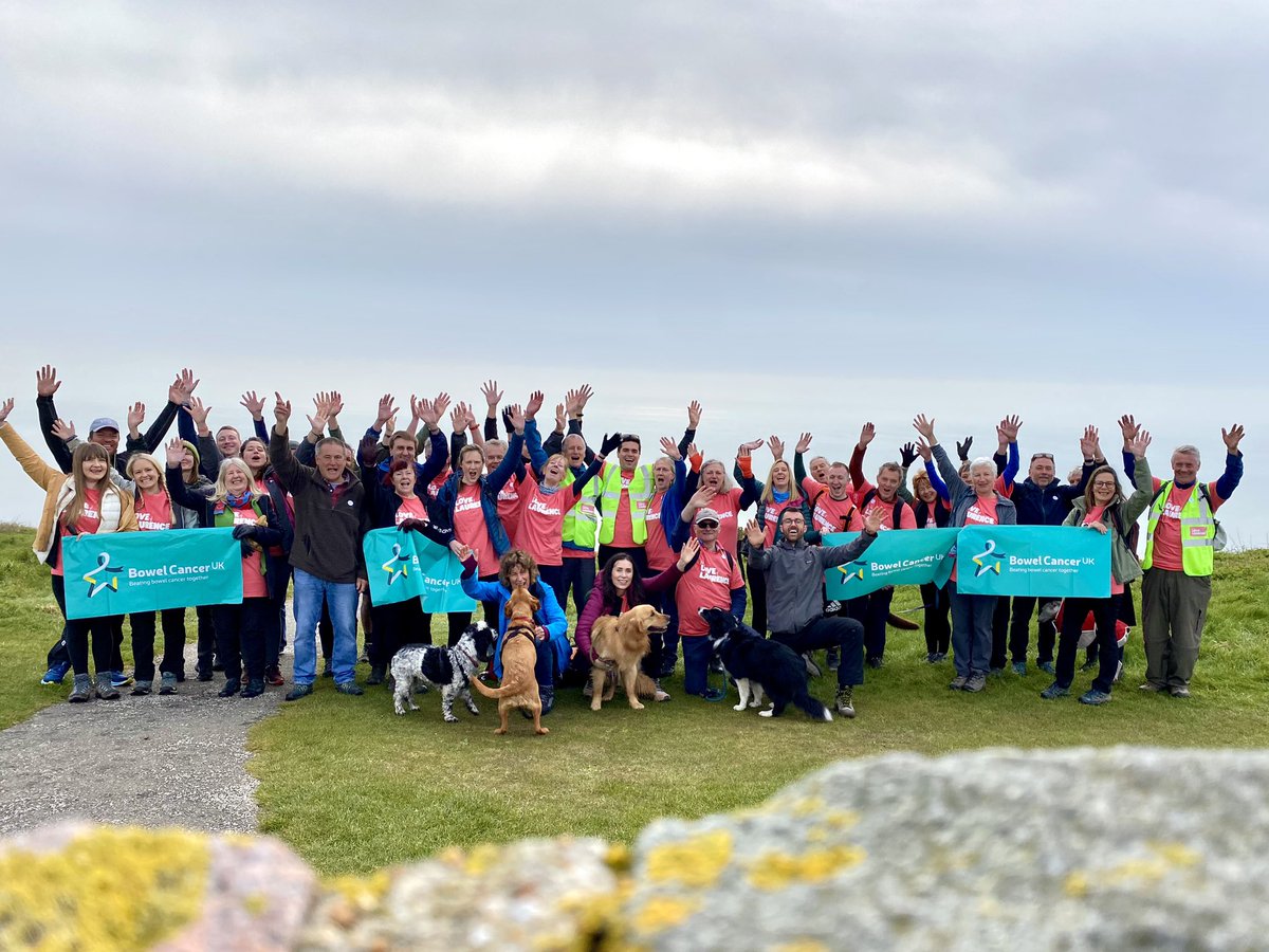 kitbradshaw's tweet photo. Team Laurence ready to go! We’re walking 24 miles from Beachy Head to Brighton. 60 friends and family are doing all or part of the route for @bowelcanceruk, in memory of my husband Laurence who died last year 💛 https://t.co/z4PNcQnUPG
#ForTheLoveOfLaurence #FTLOL #ActiveApril https://t.co/Dx6CLcxxMt
