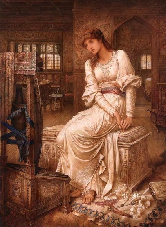 LordFredericLe1's tweet photo. This is John Melhuish Strudwick's amazing 1891 painting, Elaine!!! #Art #Fineart #Painting #Strudwick #Painter #Artist #19thcentury #Victorian #Romanticism #Medievalism #Elaine https://t.co/D6fx82yEHo