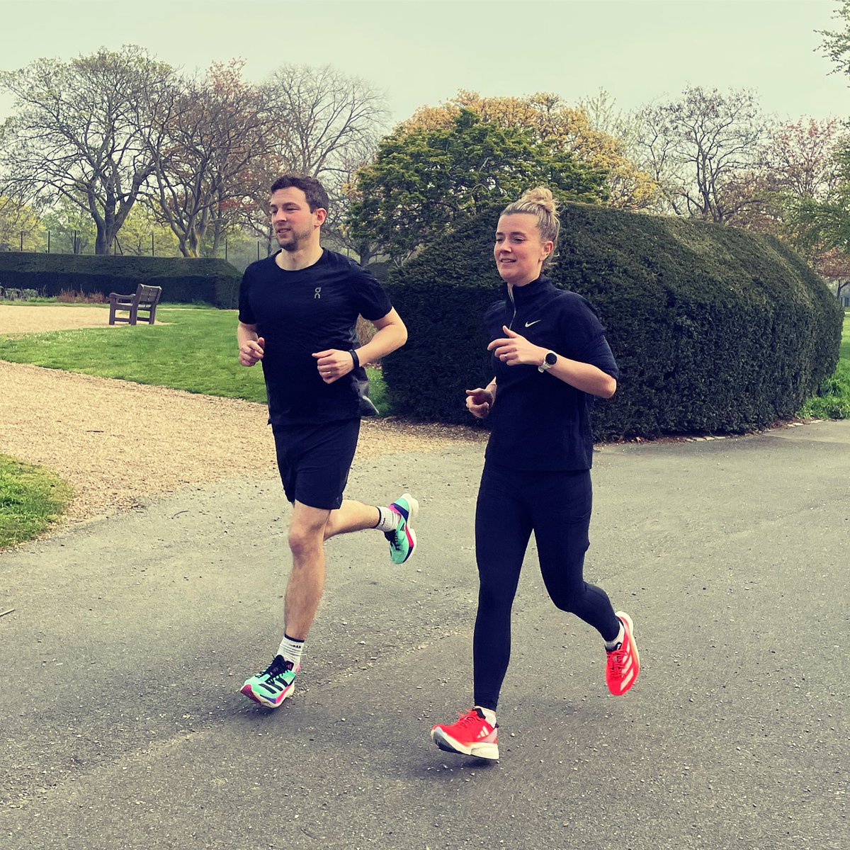 ThisIsLondonmag's tweet photo. Good luck to everyone running the @LondonMarathon tomorrow! Remember, the training is done - this is your victory lap. 

Is everyone excited?! 

@UKRunChat #ukrunchat #running #runner #run #adidas #adizero #londonmarathon #WeRunTogether https://t.co/bHlWYnNTZH