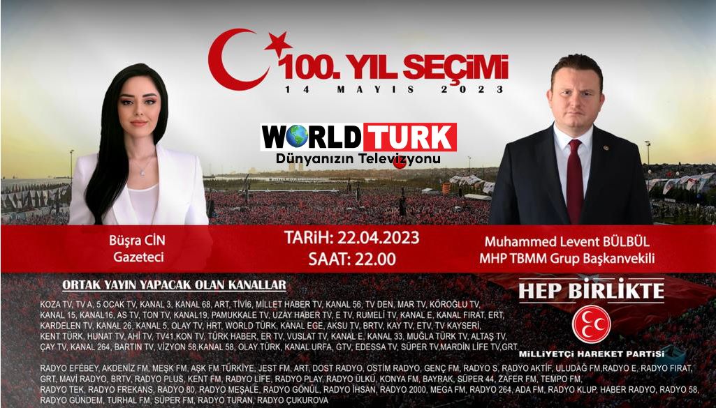 worldturktv's tweet photo. #MHP TBMM GRUP BŞK.V.MUHAMMED LEVENT BÜLBÜL, ANADOLU MEDYASI ORTAK CANLI YAYININDA KONUĞUMUZ OLUYOR !!
🎥 #CANLIYAYIN 📍 #ANKARA 
📆Bugün ⏰ 22.00
@MHP_Bilgi 60 Televizyon, 45 Radyo ortak yayını ile Türk Milleti ile buluşuyor. 

@M_Levent_Bulbul @mleventbulbul https://t.co/oOjN0kmLkK