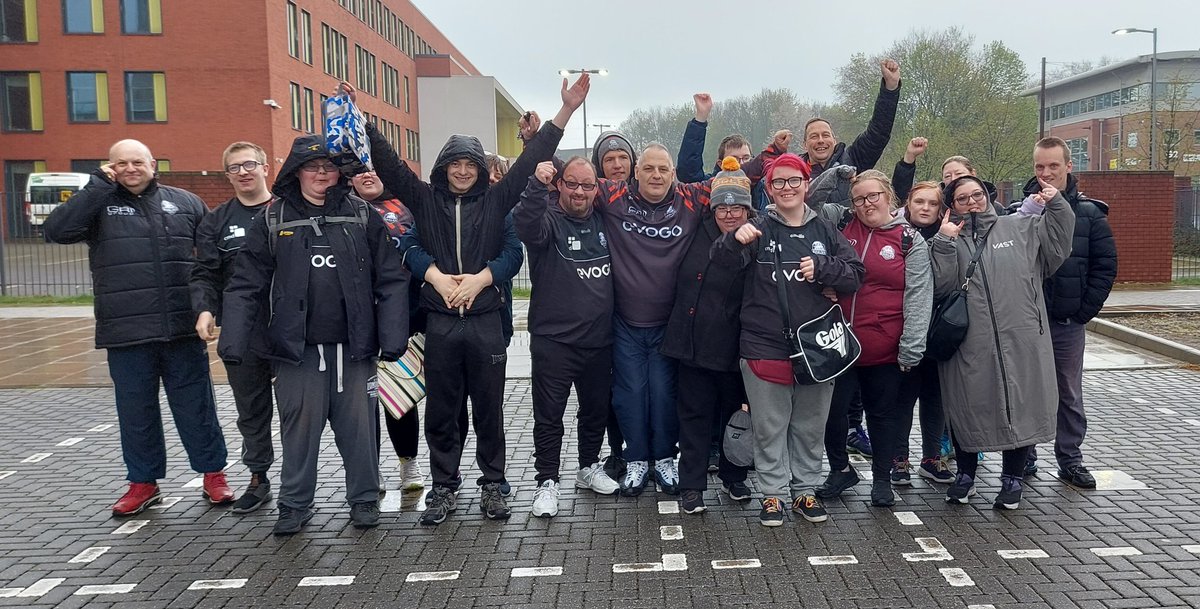 Good luck to our <a href="/SheffieldEagles/">Sheffield Eagles</a> <a href="/LDSuperLeague/">Learning Disability Super League</a> team who travel to <a href="/RugbyLeeds/">Leeds Rhinos Foundation</a> today for their first festival of the season 🦅👏 have a great day! 

Thankyou to the amazing team of  volunteers who are getting them there!
