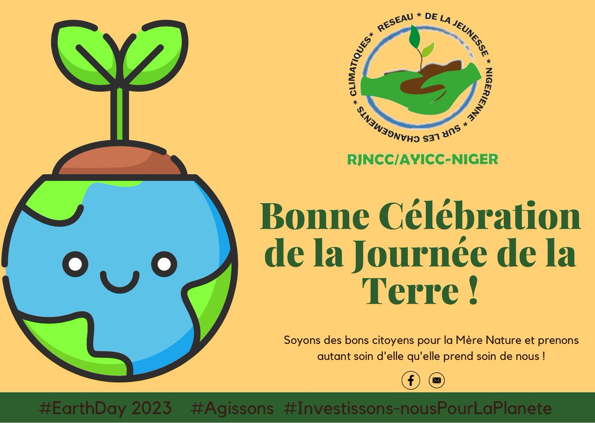 Journée mondiale de la Terre 2023 : 
"Investir dans notre planète"

C'est le moment de tout changer - le climat des affaires, le climat politique et la façon dont nous agissons pour le climat.<a href="/Issa/">issa</a> gne
<a href="/Pacjaniger1/">Pacjaniger</a>