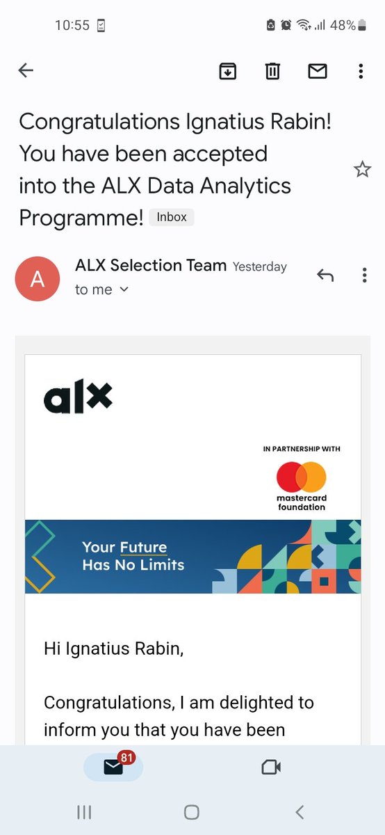RabinIgnatius's tweet photo. Finally! #ALXaccepted

I'm up to the challenge, and I promise to remain committed till the end.

Thanks to @alx_africa https://t.co/LPzx8RcmyV