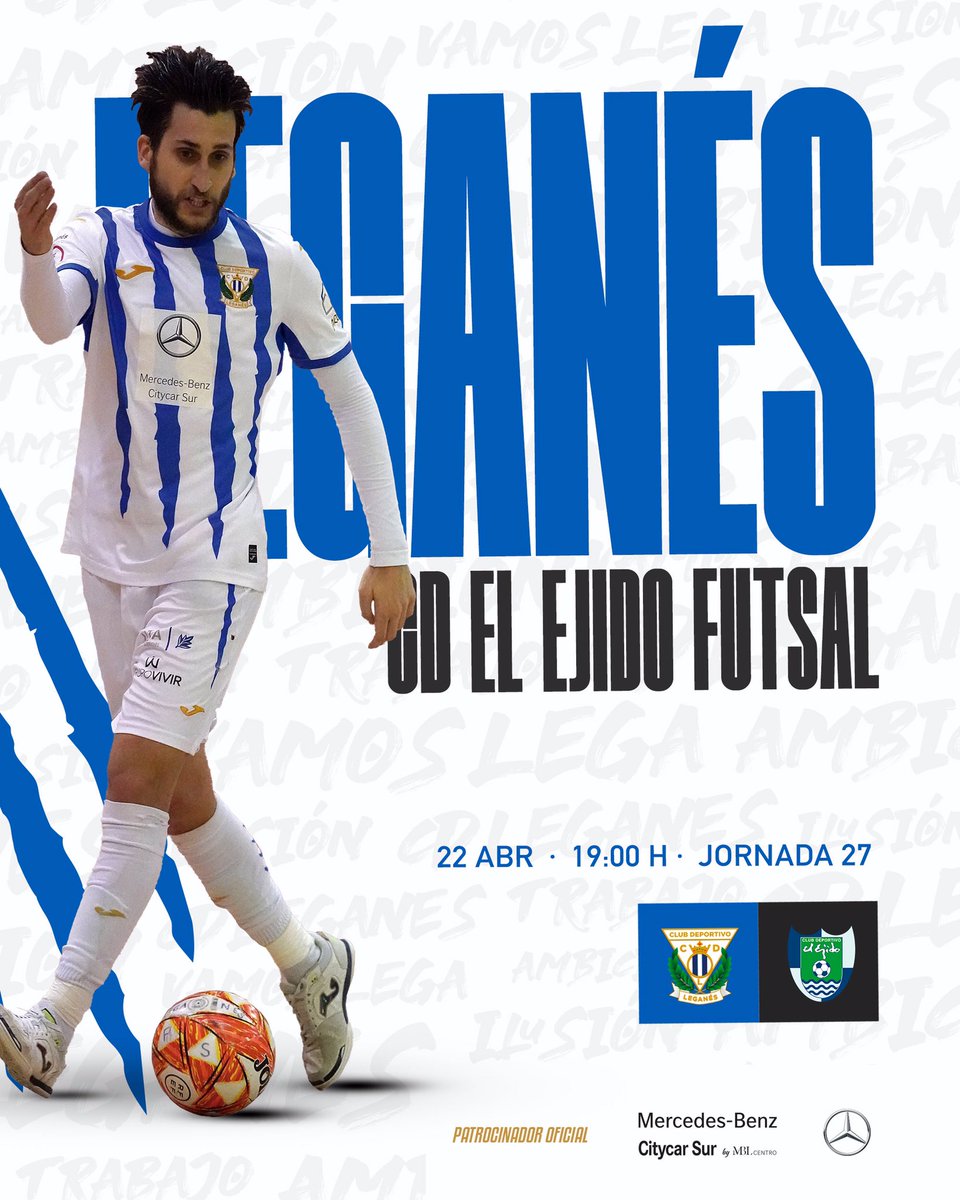 𝗣𝗥𝗜𝗠𝗘𝗥 𝗘𝗤𝗨𝗜𝗣𝗢

¡Hoy volvemos al Europa! 

🆚 <a href="/CDElEjidoFutsal/">CD EL EJIDO FUTSAL</a> 
🗓 Sábado 22 de Abril
🕖 19:00 horas
🏟 Pabellón Europa  
🎟 Abonados gratis // 5€

#️⃣ #VamosLega 🔵⚪️