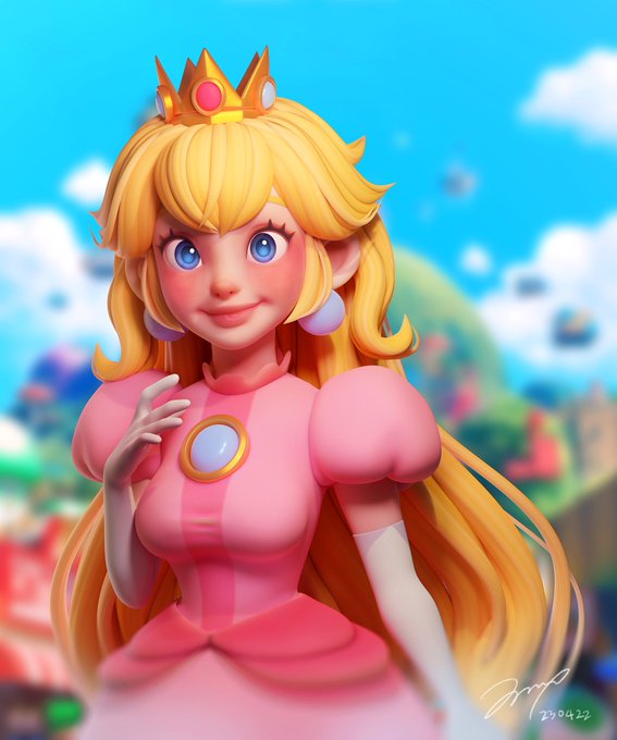 2 pic. Princess Peach
#blender #blender3d #b3d https://t.co/A8RTJAq2c4