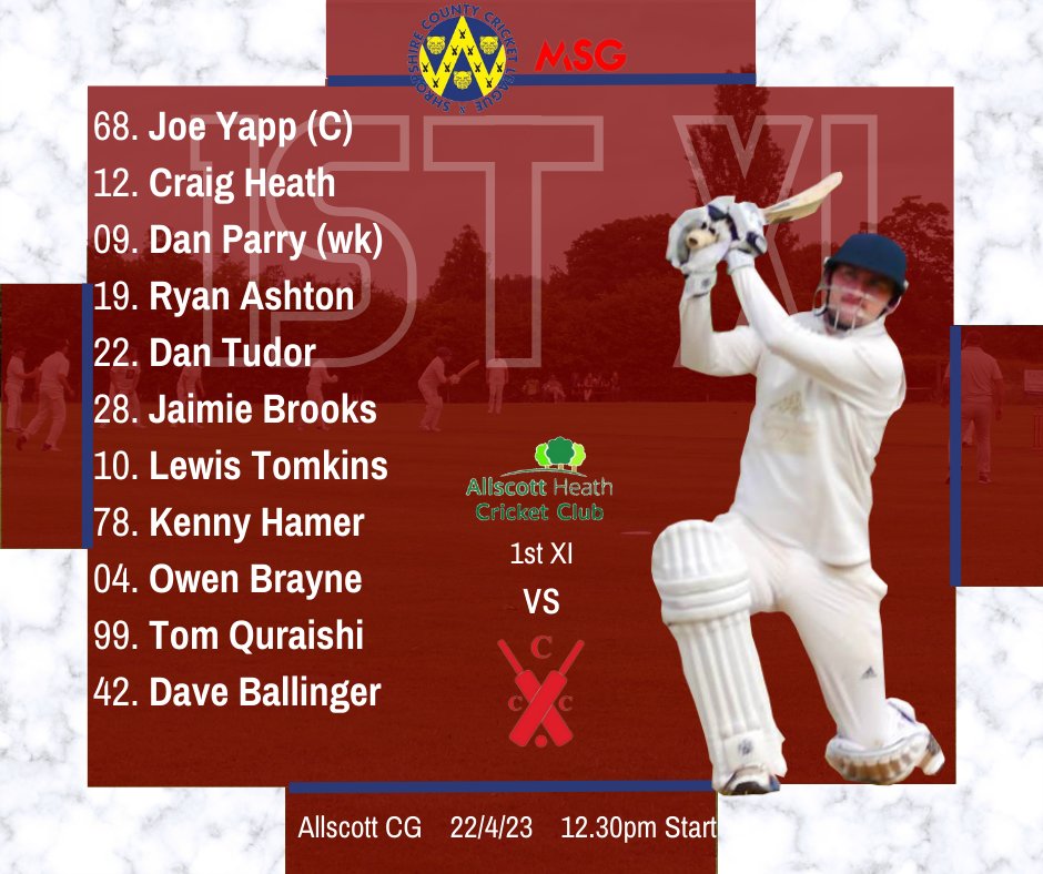 CoundCC's tweet photo. It's Finally Here...
First Game Day of the Season!!
Our 1sts & 2nds start with a big double header against @AllscottHeathCC with the 2nds at Harnage Road and the 1sts making the trip to TF6.
Go Well...Go Long!
@ShropCCLeague
@CowCornerPod
#Cricket #cricketsback https://t.co/yQsT7e9yyi