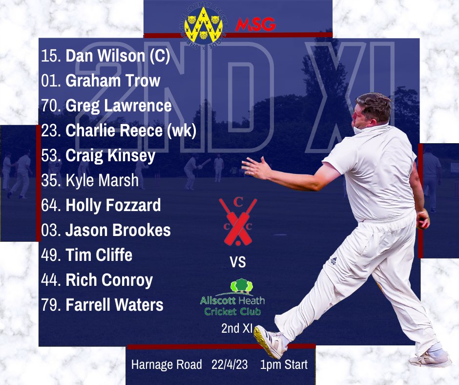 CoundCC's tweet photo. It's Finally Here...
First Game Day of the Season!!
Our 1sts & 2nds start with a big double header against @AllscottHeathCC with the 2nds at Harnage Road and the 1sts making the trip to TF6.
Go Well...Go Long!
@ShropCCLeague
@CowCornerPod
#Cricket #cricketsback https://t.co/yQsT7e9yyi