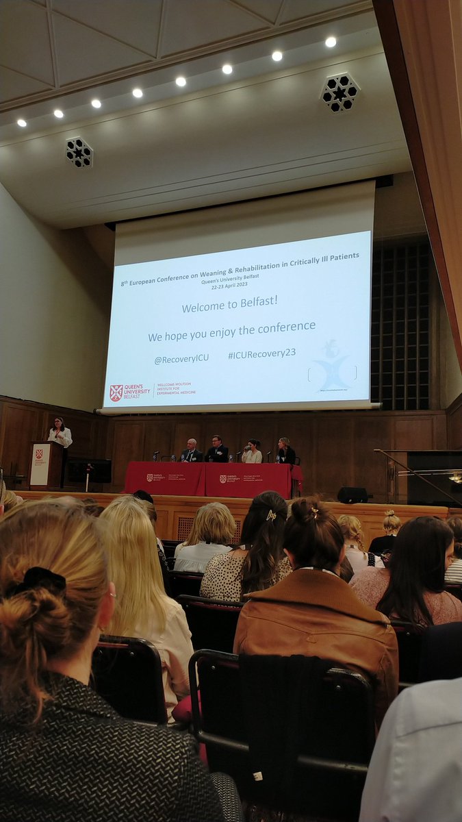 Great to be at the 8th European Conference on Weaning and Rehabilitation in the Critically Ill Patients #ICURecovery23 with over 300 delegates from 16 countries