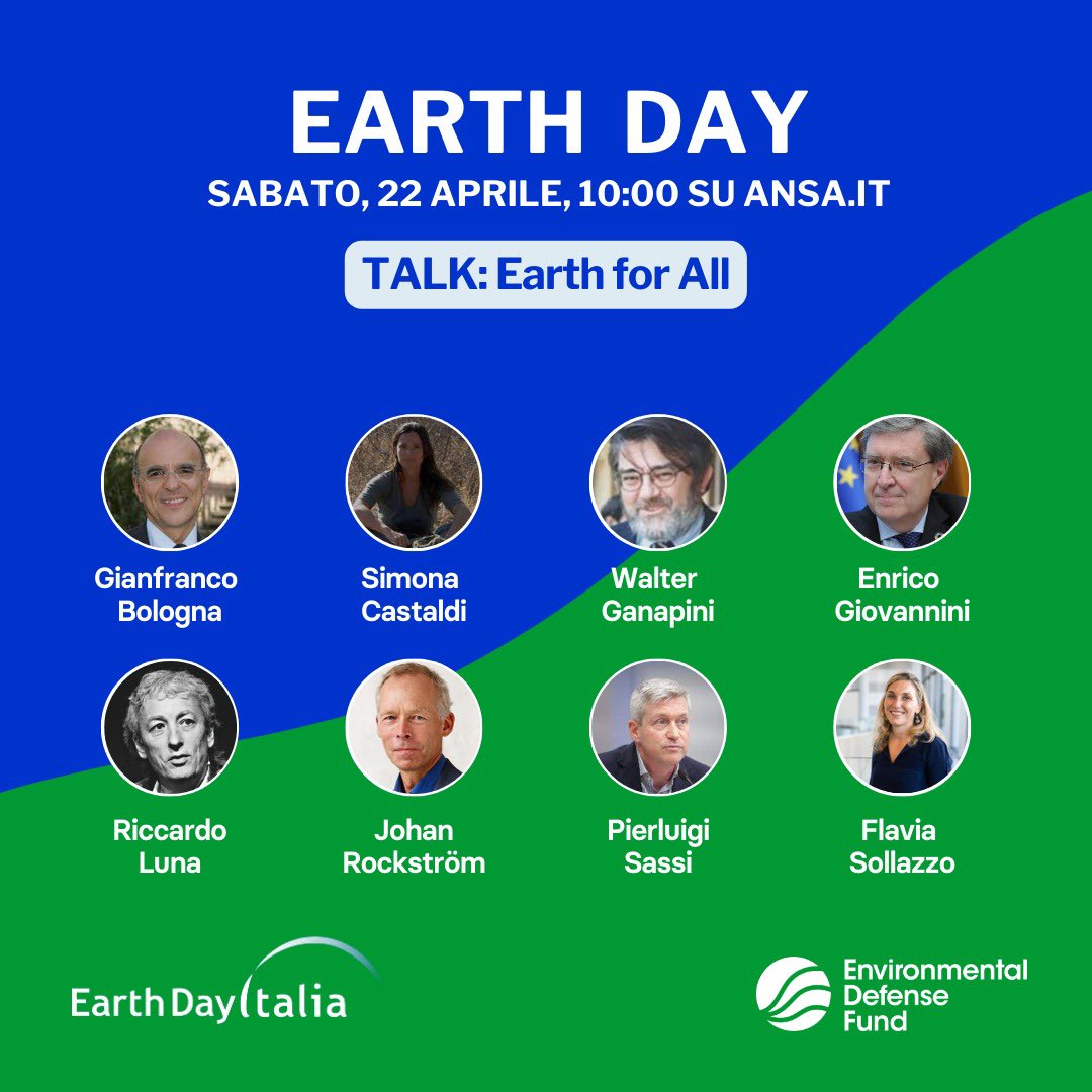 EnvDefenseEuro's tweet photo. 🔴 We‘re LIVE  🔴

Tune in to the #EarthDay2023 expert discussion with @RiccardoLuna, @bologna_g, @wganapini, @PierluigiSassi, @jrockstrom, @Sollazzoff and more about our planet's limited resources, #ClimateChange and solutions 💡

👉 https://t.co/mL4mQogmPO https://t.co/88mcxfOy7t