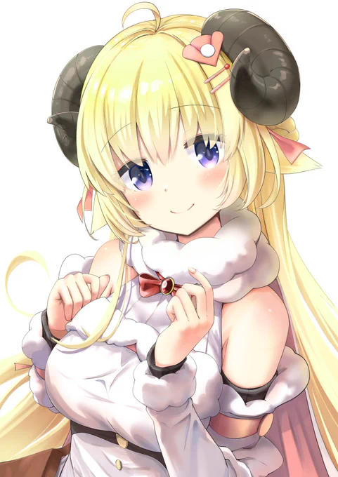わためぇ。ちょっと頭小さすぎたかな…#つのまきあーと 