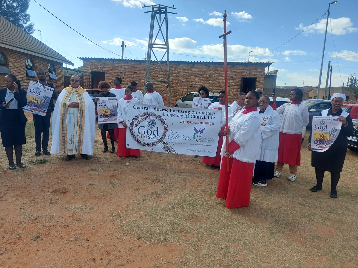 Mashobane61's tweet photo. Our church #ELCSA Central Diocese today launched the Hagar campaign in Munsieville. The campaign is the engagement of the church in the quest to #EndGBVF. @SonkeTogether @Sida @SBSGender @wwso_sa @MenEngageAfrica #EndHarmfulPractices https://t.co/qaLdvzxJl7