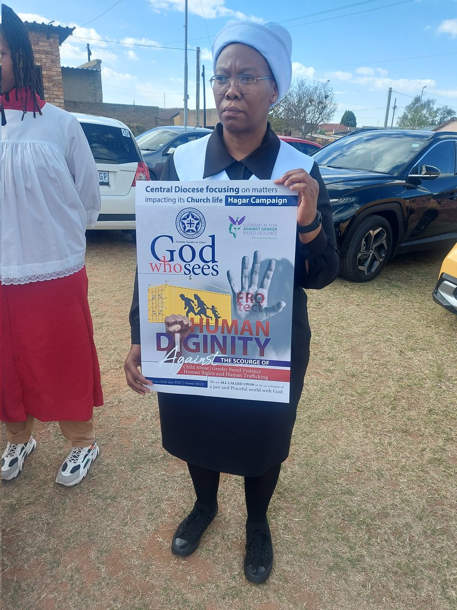 Mashobane61's tweet photo. Our church #ELCSA Central Diocese today launched the Hagar campaign in Munsieville. The campaign is the engagement of the church in the quest to #EndGBVF. @SonkeTogether @Sida @SBSGender @wwso_sa @MenEngageAfrica #EndHarmfulPractices https://t.co/qaLdvzxJl7
