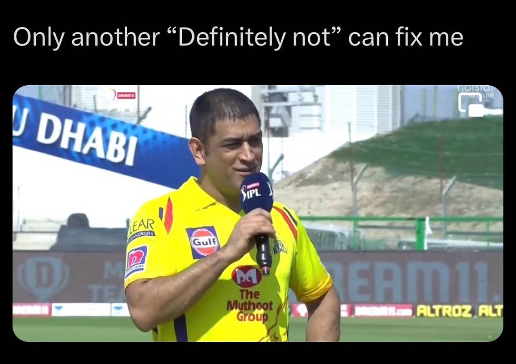 whydinesh's tweet image. Yes #DefinitelyNot !