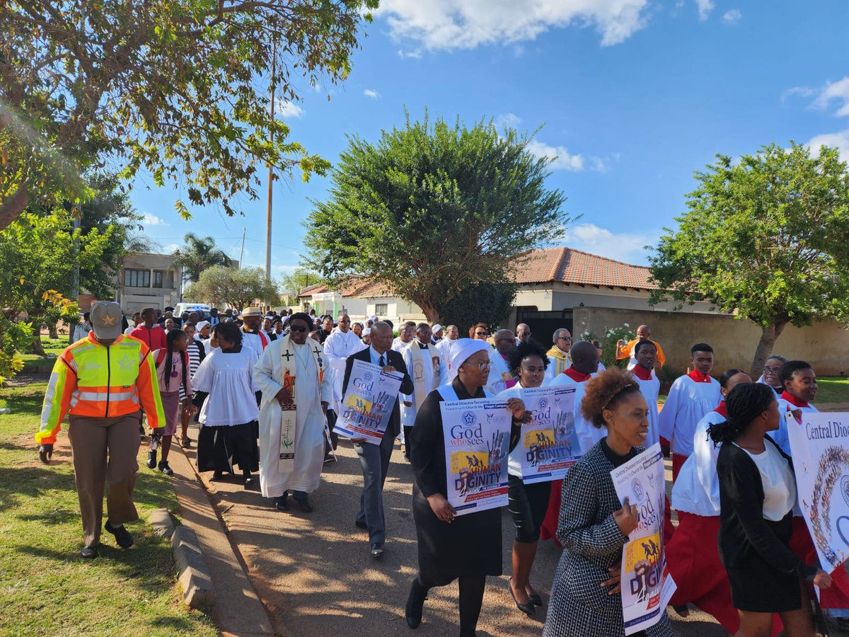 Mashobane61's tweet photo. The Hagar campaign of #ELCSA CD started with a public march, the Lutheran Church affirming its unambiguous stance against GBVF. @SonkeTogether @MenEngageAfrica @wwso_sa @SBSGender @unwomenSA https://t.co/OE92stNlfb