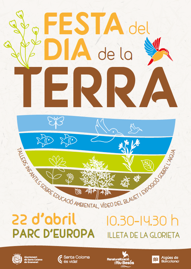 scgramenet's tweet photo. Avui dissabte celebrem el Dia de la Terra!  
De 10.30 h a 14.30 h al Parc Europa (Illeta de la glorieta) podeu gaudir de jocs i tallers mediambientals, d'una exposició sobre l'aigua i del Blauet del Refugi de Biodiversitat 
Activitats gratuïtes 
#santacolomaésvida #mediambient https://t.co/r0t4nxif5C