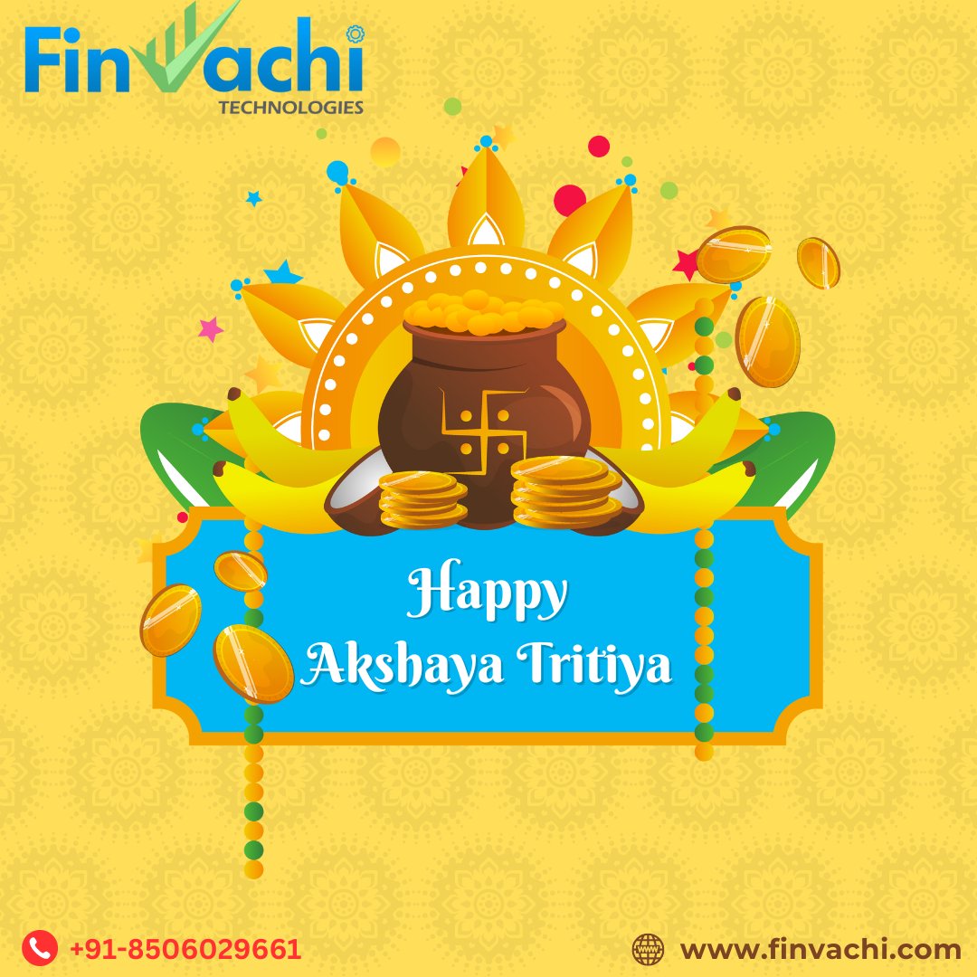 finvachi's tweet photo. May you enjoy excellent health for all of your days and abundant prosperity. #FinvachiTechnologies Best wishes on Akshaya Tritiya to you and your family.

#akhsaytritiya #akhsay #akhsaytritiyafestival #chandanyatra #finvachi #finvachitechnologies #algotrading #algosoftware https://t.co/UyzvEs1OdX