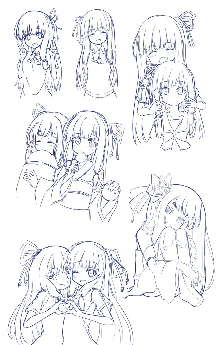琴葉姉妹を模写してた