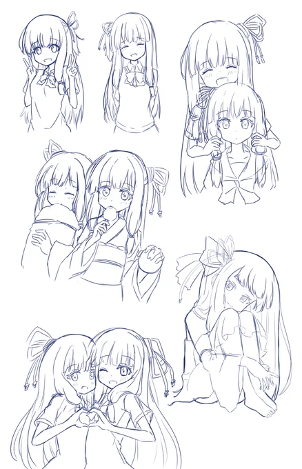 琴葉姉妹を模写してた