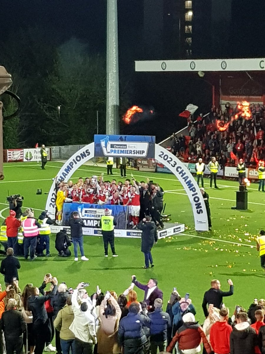 Fantastic night at Inver Park where Larne FC were crowned League Champions.