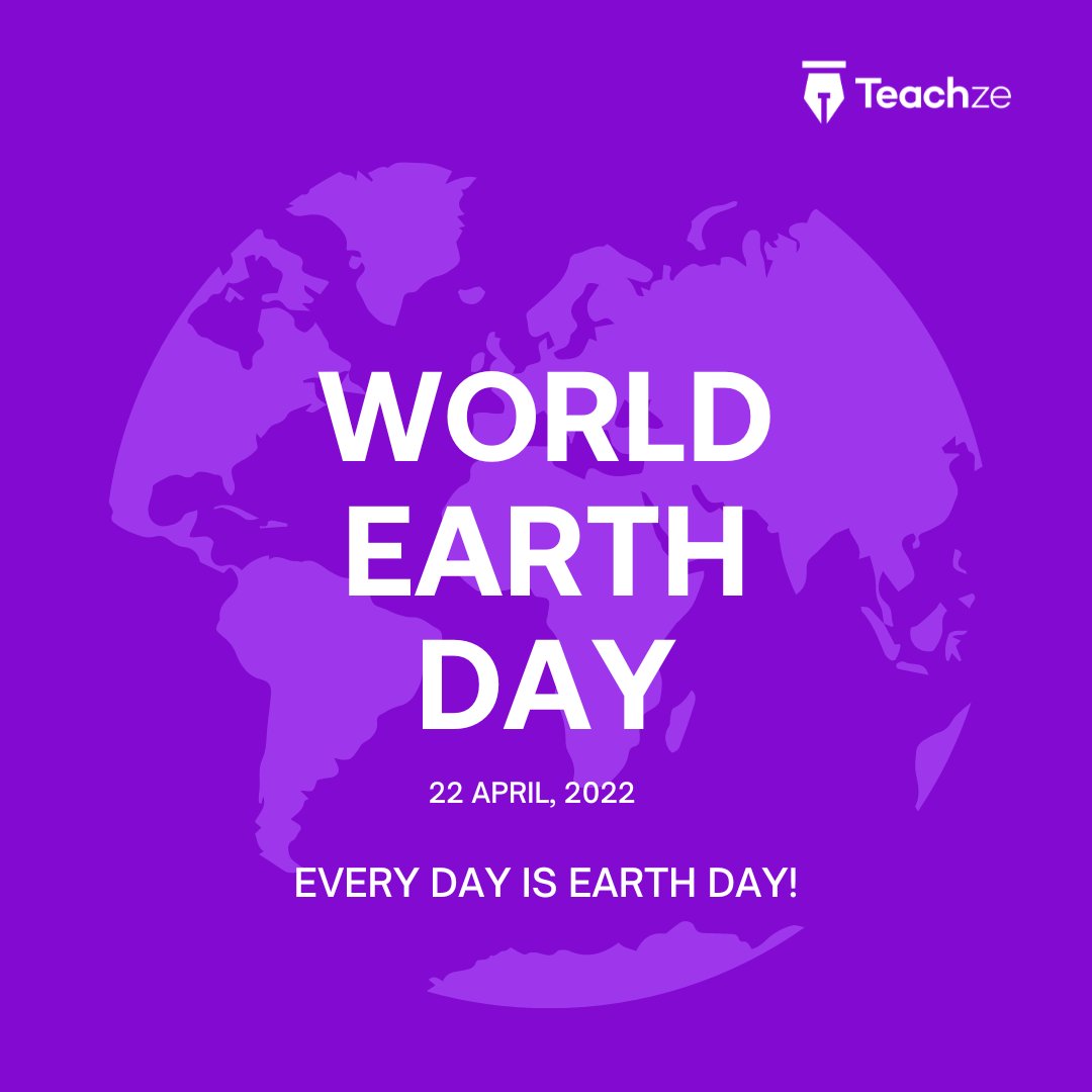 teachze_inc's tweet photo. Happy World Earth Day!!
#earthday #worldearthday #world #earth #gogreen #green
#teachze #education #student #technology #tech #digital #learning #online #onlineschool #onlineeducation #edtech #edtechcompany #elearning #celebration #information #study https://t.co/cvrkevCyeY