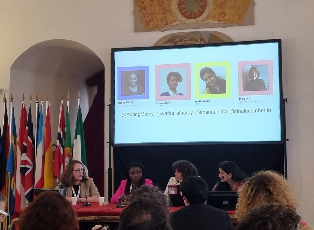 Western journalists come and spend a week in my country, and are allowed to report on it on that basis. I can live for years in Western countries and still not be considered qualified to cover them, and be considered 'not objective' when covering my own @wafaa_albadry says #ijf23