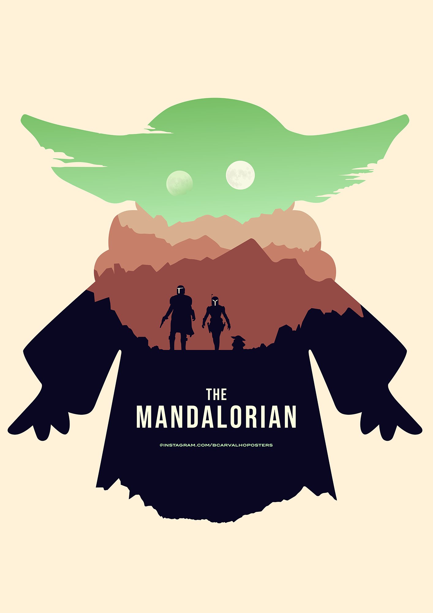 Creatieve fanposters van The Mandalorian S3 op Disney Plus België