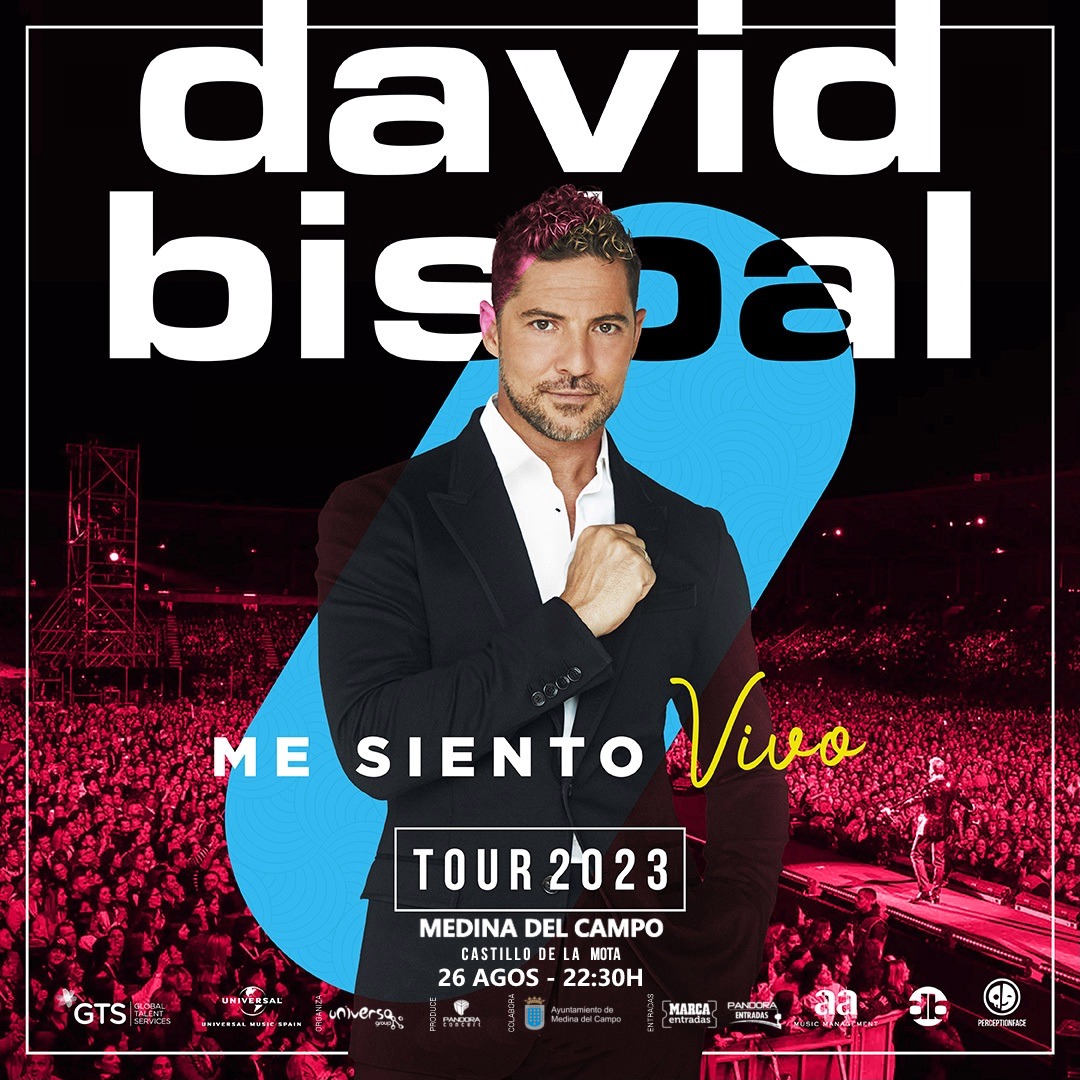 Las entradas para el concierto de <a href="/davidbisbal/">davidbisbal</a> en #medinadelcampo se pondrán a la venta el 23 de abril a las 00:01 horas #mesientovivo 2023 ❤️
📍 26 de agosto en el Castillo de la Mota
🎟 davidbisbal.com y marcaentradas.com
@ayuntamiento_mdc <a href="/gtstalentspain/">GTS Spain</a>