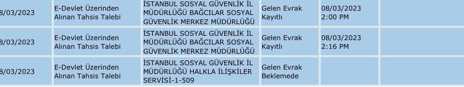 Sn. Bakanım, 

Bir ayı geçti. Bağcılar SGK da dosyamız aynı şekilde duruyor. Onbinlerce kişi var ve neyi bekliyoruz anlamış değiliz.  Bayram oldu emekli maaşı alamadık.

Bilginize...

<a href="/vedatbilgn/">Vedat Bilgin</a>

#bağcılarsgk #bağcilarsgk #eytbeklemede #eyt #eytmaas