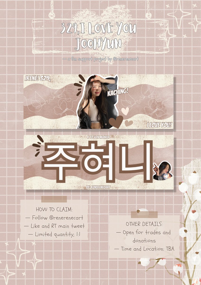 renerenecart's tweet photo. 𓂃꙳ ⋆ 329, i love you joohyun 𓆩♡𓆪

𓍼 r to v in manila #IRENE banner project by @renerenecart ✿

⟢ see photo for details
⟢ donations = reserved banner
⟢ show proof and say hi on d-day!

#REDVELVETinMNL2023
#RtoVinMANILA #RtoVinMNL https://t.co/6RauY4vuAa