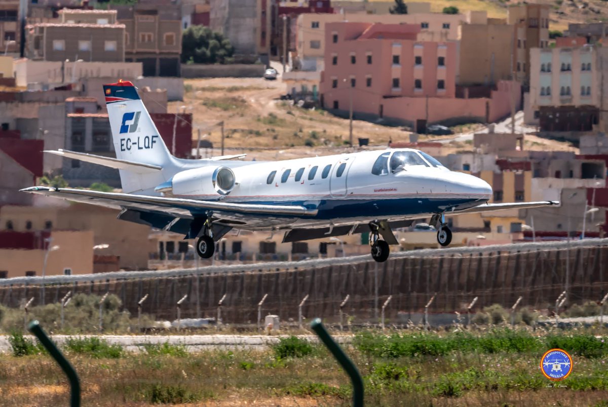 SpottersMelilla's tweet photo. #BuenosDías
#FelizSábado
Ayer, de nuevo, tuvimos la visita del #ORO903. Aquí vemos a esta @Cessna S550 Citation S/II de #ClipperJet, EC-LQF, tomando en la #rwy33 de #MelillaMLN. Posteriormente, retornó a #BarcelonaBCN como #ORO904.
.
.
Fotos📸: Juan P. Romero
@jmanatol @jmdeza1 https://t.co/Gq0tJRZ7vx
