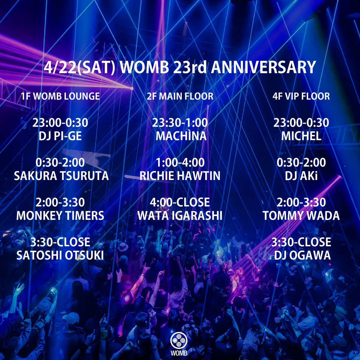 WOMB official tweet media