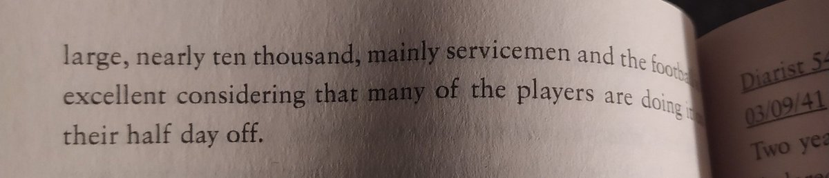 An interesting account from Becky Brown's book Blitz Spirit: Voices Of Britain Living Through Crisis, involving a WWII fixture between Charlton &amp; Chelsea #cafc #CFC