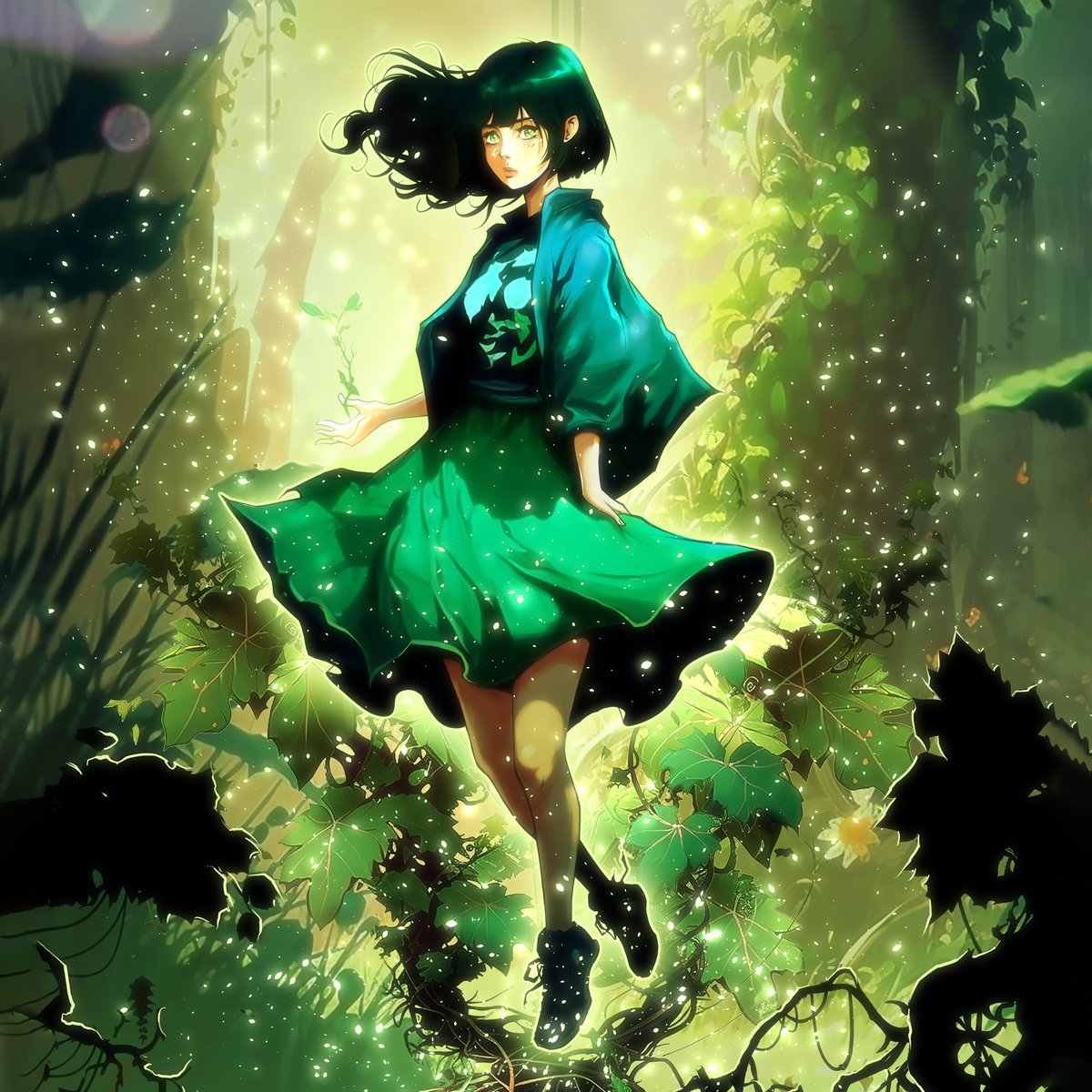 AdobeUK's tweet photo. 4/6 Amrit Birdi illustrated Terra, the leaf-based superhero with the incredible ability to grow plants and restore greenery to our planet! Check back tomorrow for our next #climatesuperhero 🌿🎍 #EarthDay #AdobePhotoshop https://t.co/DFtz3FvMuG