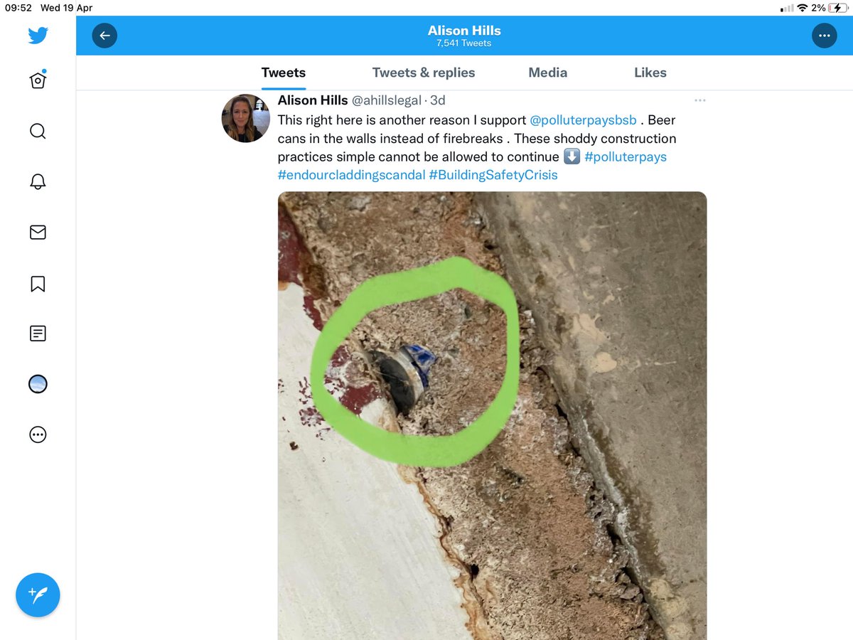 S106stories's tweet photo. #Unsafecladding, beer cans as fire breaks @ahillslegal rotting untreated timber frames @dannybster Millions trapped in the  #buildingsafetycrisis having to pay for remedial work or leave their 🏠@claireabouts Please support @polluterpaysbsb Developers must pay @RishiSunak https://t.co/yQoGT0VOg3