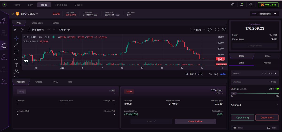 yrikknut's tweet photo. Trading with leverage and a convenient menu provide all the conditions for comfortable trading!  @zkxprotocol  #ZKXTestnet https://t.co/d3pjAHCXwS