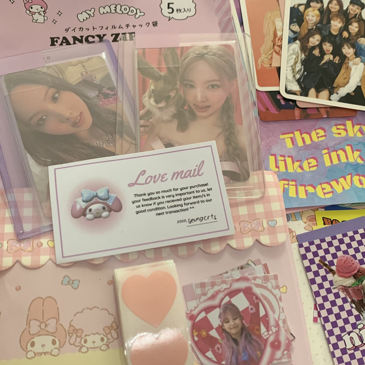 lizketeer's tweet photo. ๐: #lizmails
- @seungcrts ๐ค
princessyeon and bunnyeon arrived!! ๐ค thank you so much for the freeebies and all. more budols to come๐ซถ๐ป https://t.co/wt0gSwrVOH