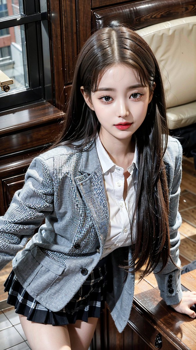 MIR_AI_MAGAZINE's tweet photo. Provocative Gaze!😎 Are you scared of me?
挑発的な視線 ! 恐れましたか？😤
.
.
#provocativelook #schoolgirl #model #dailylook #cutegirl #curve #aimodel #aibeauty #aigravure #aiphoto #aicommunity #stablediffusion #AIグラビア #AI美少女 #AIフォトコン #AIイラスト https://t.co/qaZbAKx80e