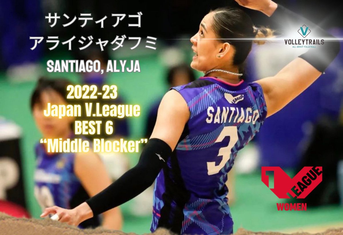 volleytrails's tweet photo. JUST IN: @alyjasantiago03 is part of the 2022-23 JAPAN V.League BEST 6. 👏 Congratulations, Jaja! 👏💪🇯🇵🏐 #vleague https://t.co/iqYVMY3Np8