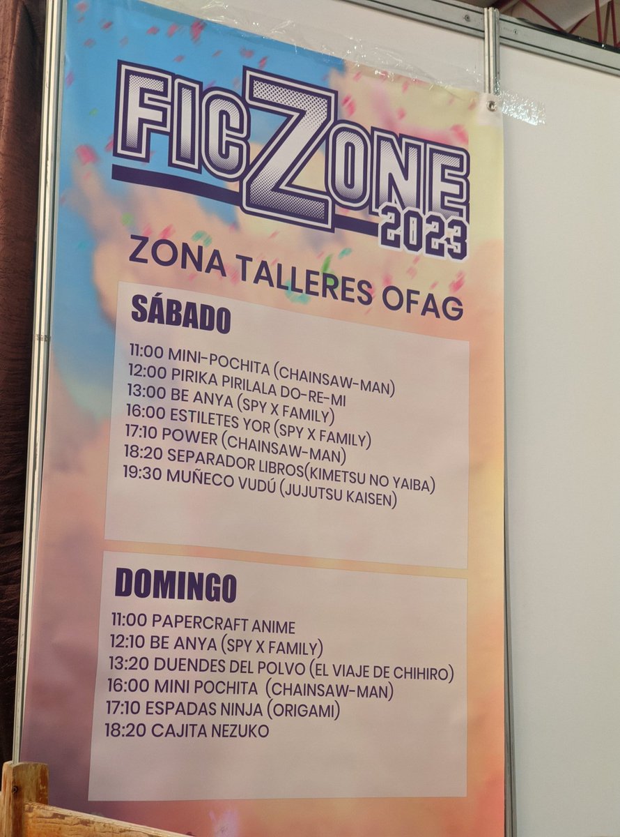 Tenemos talleres los dos días. 🧵🖌️✂️