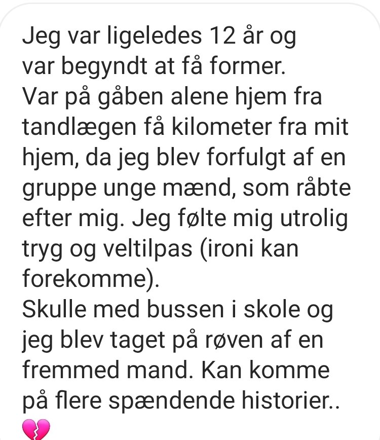 EspDanmark's tweet photo. Mange kvinder har siden de var små oplevet at deres eksistens i sig selv var nok til at voksne mænd opførte sig grænseoverskridende

Og selvom der ikke altid "sker noget alvorligt" så skal vi ikke bagatellisere det, det hele hænger sammen
- og det skal stoppes

#DaJegVar

🧵/slut https://t.co/RduVPZxFx0