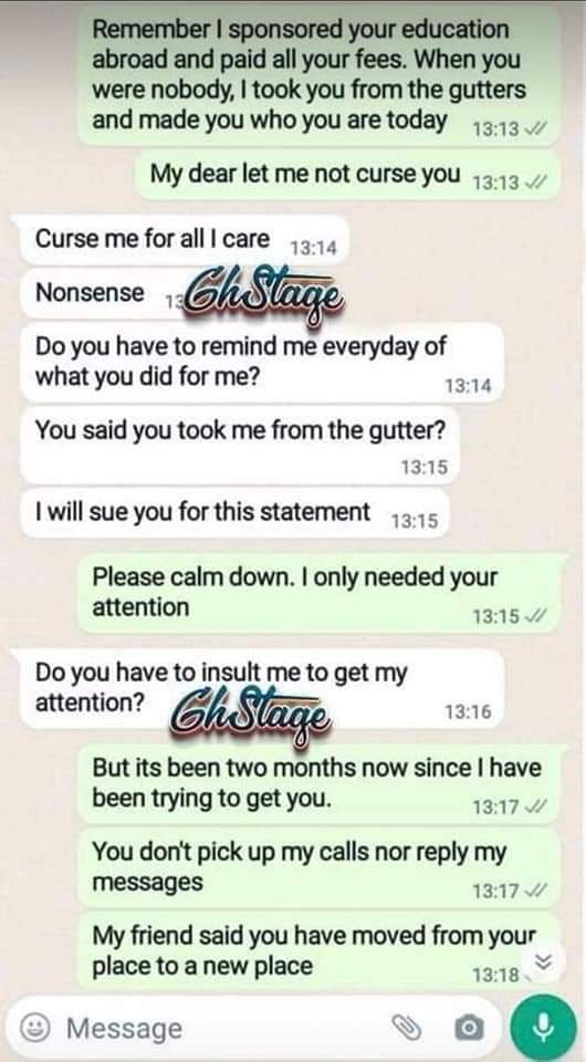 jon_d_doe's tweet image. Please read this chat between a man and his wife that he sponsored abroad to further her education and more.

Credit: 6hStage. 👇
