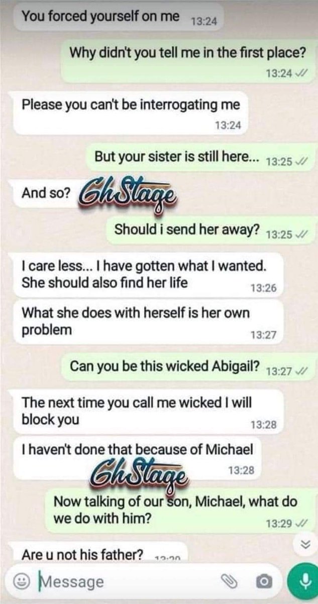 jon_d_doe's tweet image. Please read this chat between a man and his wife that he sponsored abroad to further her education and more.

Credit: 6hStage. 👇